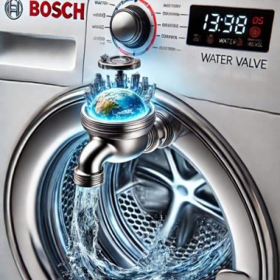 مشکلات رایج شیر برقی ماشین لباسشویی بوش و روش تعمیر