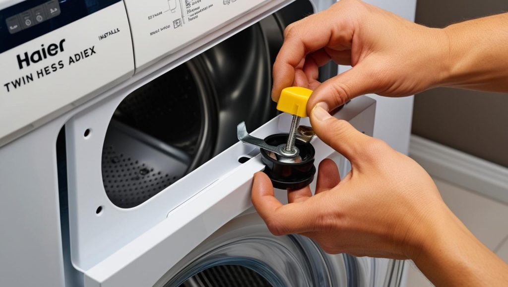 نصب اهرم تخلیه لباسشویی دوقلو حایر